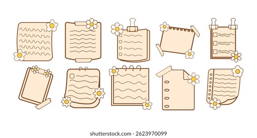 Groovy Paper Note Vector Collection