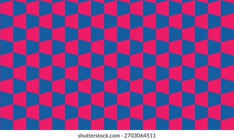 Groovy pattern background in blue and pink color in 4k resolution