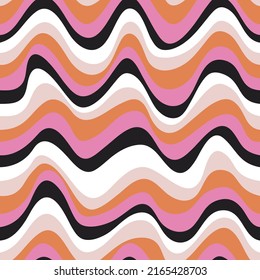 Groovy pattern. Retro pattern. Halloween background