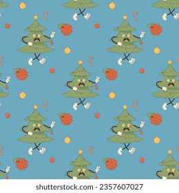 groovy pattern seamless. Christmas xmas new year