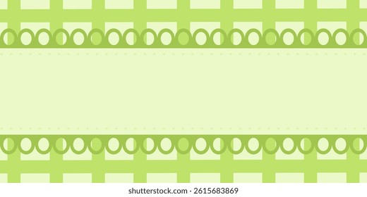 Groovy patterned border frames set - wavy edge, checkered, striped decorative square frame collection. Funky retro style empty labels, green lime color.