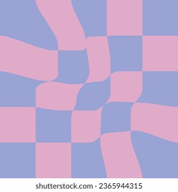 Groovy patterns. Vector backgrounds in trendy retro trippy style. Hippie 60s, 70s style. Purple colors.