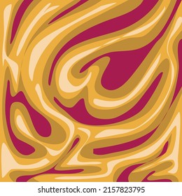 Groovy poster y2k retro background for print design. Spiral vector illustration. Psychedelic print. Vintage background. Cover, poster, wallpaper. 60s, 70s, hippie