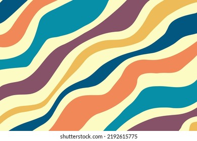 Groovy psychedelic background with colorful design
