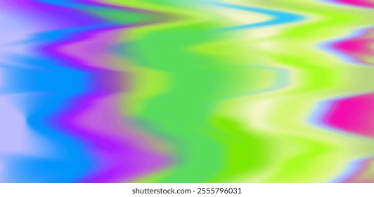 Groovy psychedelic background with paint stains in neon green and purple colors.