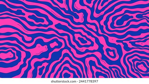 Groovy psychedelic hand drawn background vector design in eps 10 
