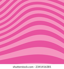 fondo de onda rosa psicodélico groovy, patrón 70s retro, ilustración vectorial