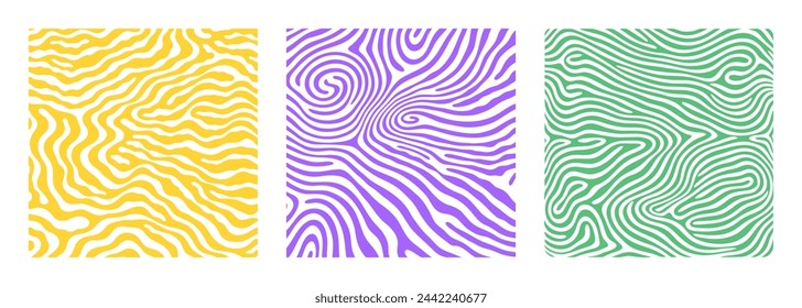 Groovy psychedelic Y2K style swirl background flat style design vector illustration. Distorted, twisted hippie color with wavy texture in an aesthetic style with abstract, groovy Y2K lines.