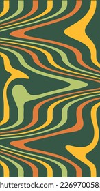 Groovy Retro 70s Style Psychedelic Colorful Pattern