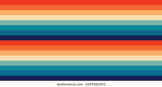 Grooves Retro-Hintergrundmuster Vintage-Grunge, bunter Streifen Hintergrund	
