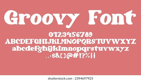 groovy retro serif font Best Alphabet Alphabet Brush Script Logotype Font lettering handwritten