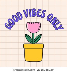 Groovy retro set of cards and patterns. Vector illustrations 90s style. Nostalgic vibes. Back to 90s illustrations