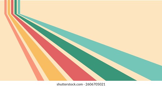 Groovy retro swirl burst, summer and carnival background