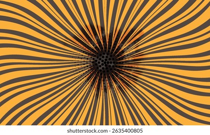 Groovy retro retro retrô estouro, verão e fundo de carnaval. eps 10 vetor dinâmico