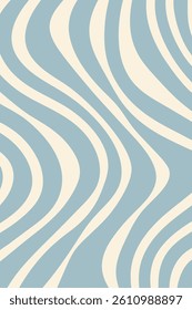 Groovy Retro Wave Pattern high quality vector design.