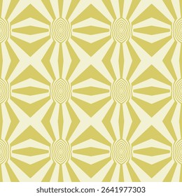Groovy seamless pattern with twisted lines. Psychedelic art. Retro design with puzzle elements. Abstract Distorted texture. Vector flat illustration
