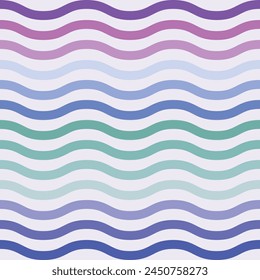 Groovy stripes seamless pattern. Fun vector design for decor, wallpaper, textile, web banner.