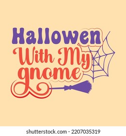 Groovy style Halloween typography t-shirt design, vintage typography t-shirt design, retro Halloween t-shirt design, groovy t-shirt design.