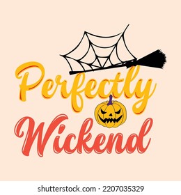 Groovy style Halloween typography t-shirt design, vintage typography t-shirt design, retro Halloween t-shirt design, groovy t-shirt design.