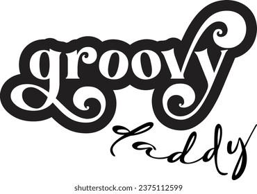 groovy "svg"  design and eps file