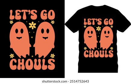 Groovy t shirt design. halloween cute t shirt design