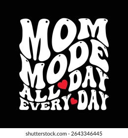 Groovy typography Mother t-shirt design