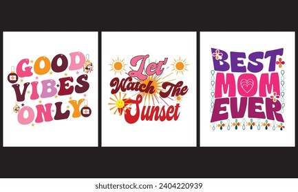 Groovy typography t shirt design. Vector illustration graphics.