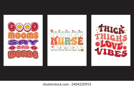 Groovy typography t shirt design. Vector illustration graphics.