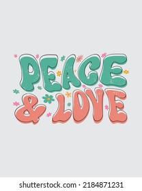 groovy typography vintage t-shirt design, vintage style t-shirt design, retro print design, groovy style motivational Quotes design.