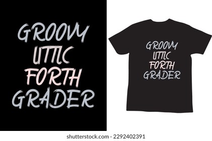 groovy uttlc forth grader wavy t shirt design