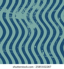 Groovy wave backgrounds. Hand drawn, with texture. Doodle waves, Distorted uneven stripes, warped streaks. Fluid liquid wavy lines. Retro colors.