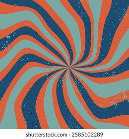 Groovy wave backgrounds. Hand drawn, with texture. Doodle waves, Distorted uneven stripes, warped streaks. Fluid liquid wavy lines. Retro colors.