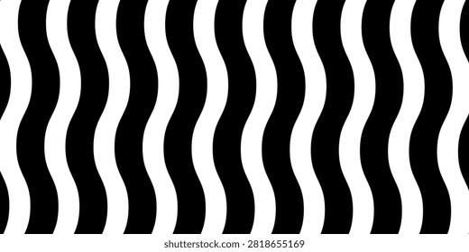 Groovy wave stripes big set. Black and white. Hand drawn groovy, hippie backgrounds. Distorted jagged stripes, warped stripes, liquid wavy lines, scribbles of waves. Striped rectangular patterns colle