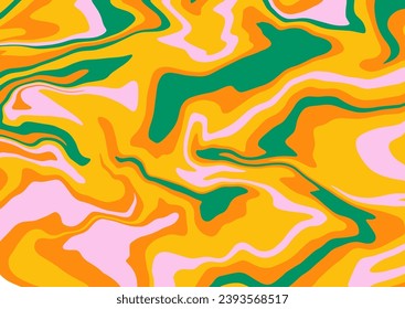 Premium Vector  Psychedelic swirl acid wave rainbow line backgrounds in  1970s 1960s hippie style y2k wallpaper patterns retro vintage 70s 60s  groove psychedelic poster background