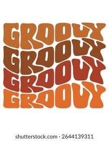 Groovy wavy Bundle, Hippie, Inspirational wavy, Retro groovy, Motivational 70s, Aesthetic wavy, groovy, Text hippie, trendy text