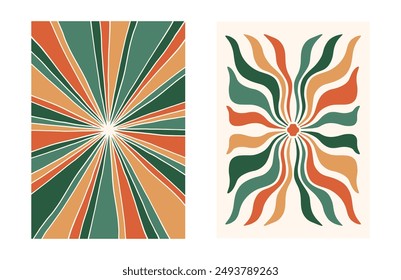 Groovy Y2K Moderner Hintergrund Designs Entdecken trendige ästhetische Formen abstrakte Illustrationen Vintage Vektorgrafik künstlerische Pastellporträts und mehr in dieser einmaligen Kollektion
