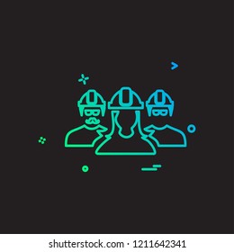 Gropu avatar icon design vector