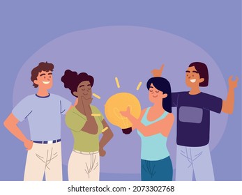 gropu of people creativity ideas