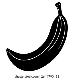 Gros Michel Banana Silhueta no fundo branco