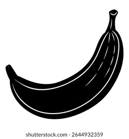 Gros Michel Banana Silhueta no fundo branco