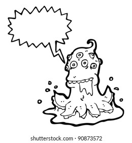 gross alien cartoon