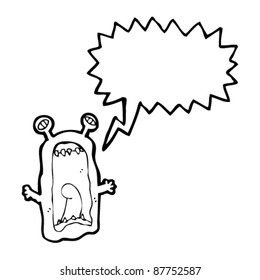 gross alien monster cartoon