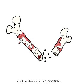 gross broken bone cartoon