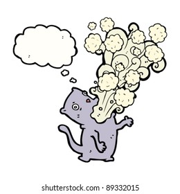 gross burping cat cartoon