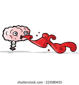 gross cartoon brain cartoon