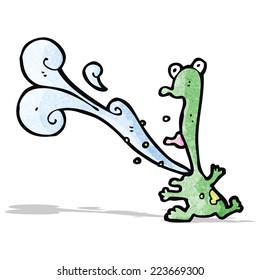 Karikaturenfrosch