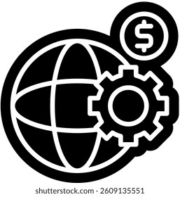 Gross Domestic Product GDP solid Glyph Icon