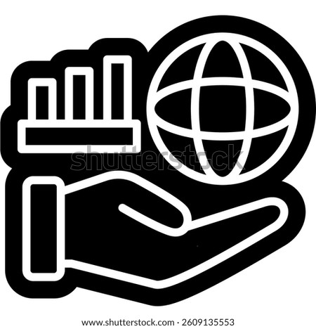 Gross Domestic Product GDP solid Glyph Icon