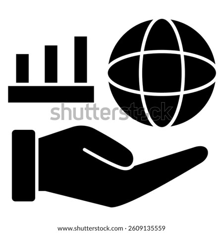 Gross Domestic Product GDP solid Glyph Icon