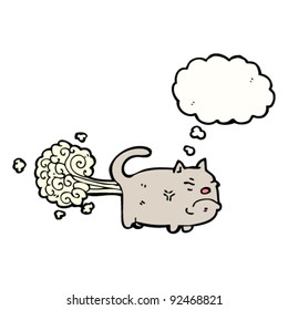 gross farting cat cartoon